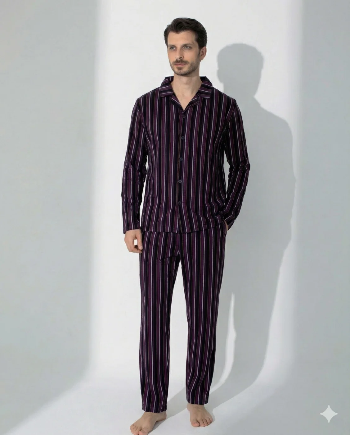 Boyraz 70093 Erkek Uzun Kol Penye Pijama Takımı görsel 2