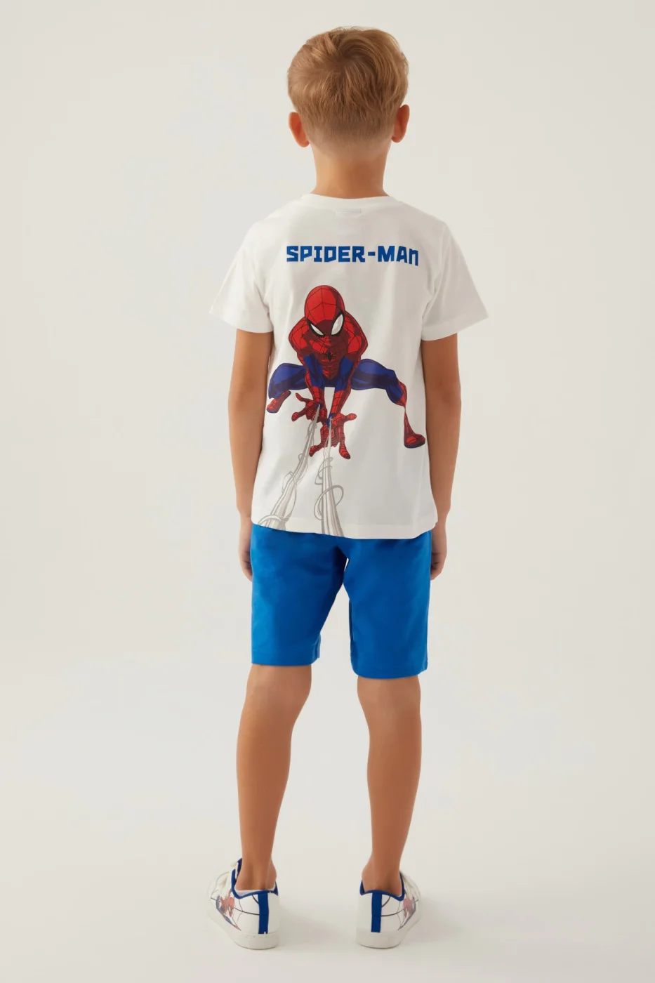 Disney 4878-3 Spider-Man Erkek Çocuk Şort Takım görsel 5