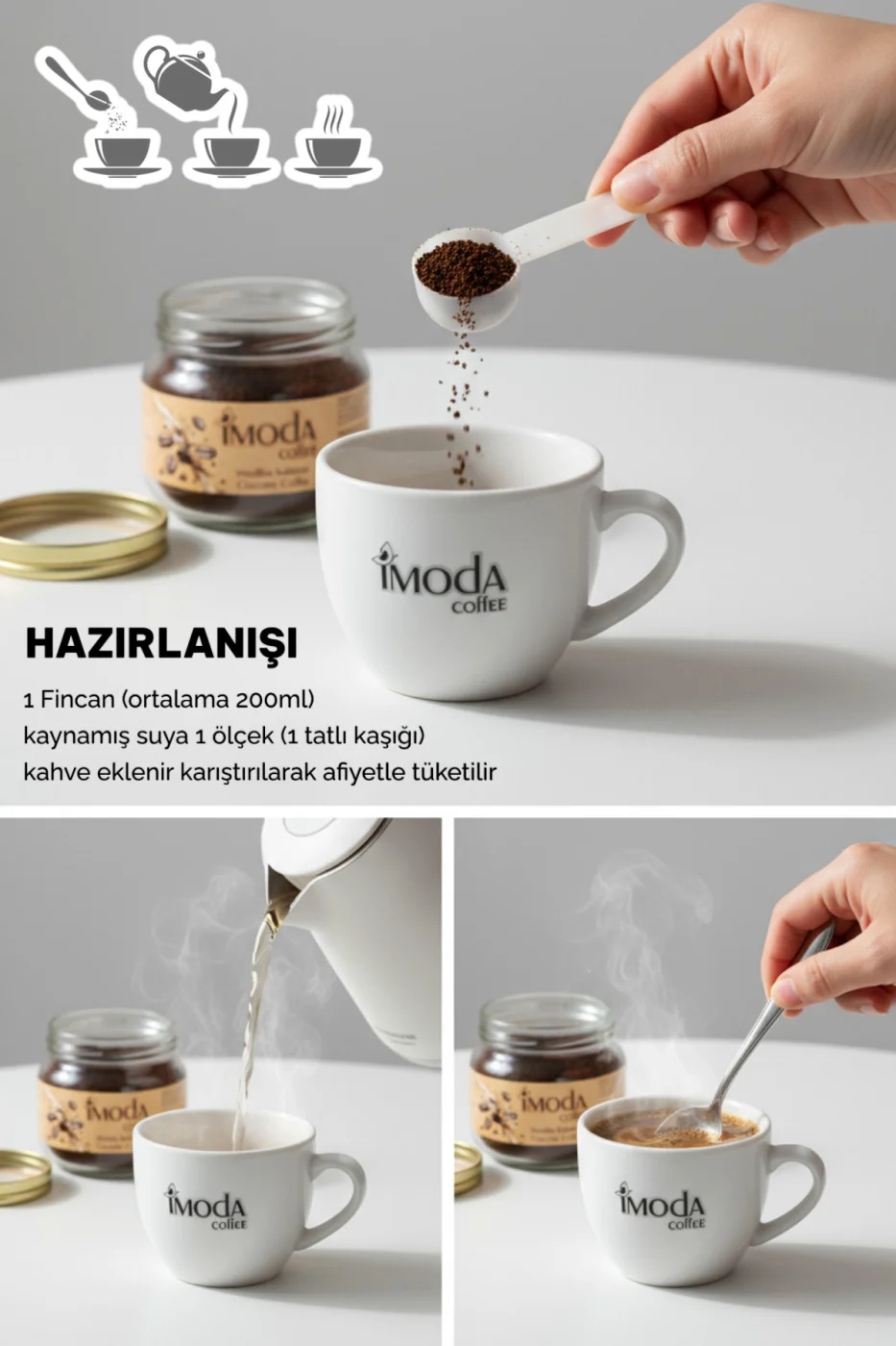 Hindiba Kahvesi 150 gr Cam Kavanoz – 60 Kullanımlık Granül Kahve, Yumuşak İçim görsel 2