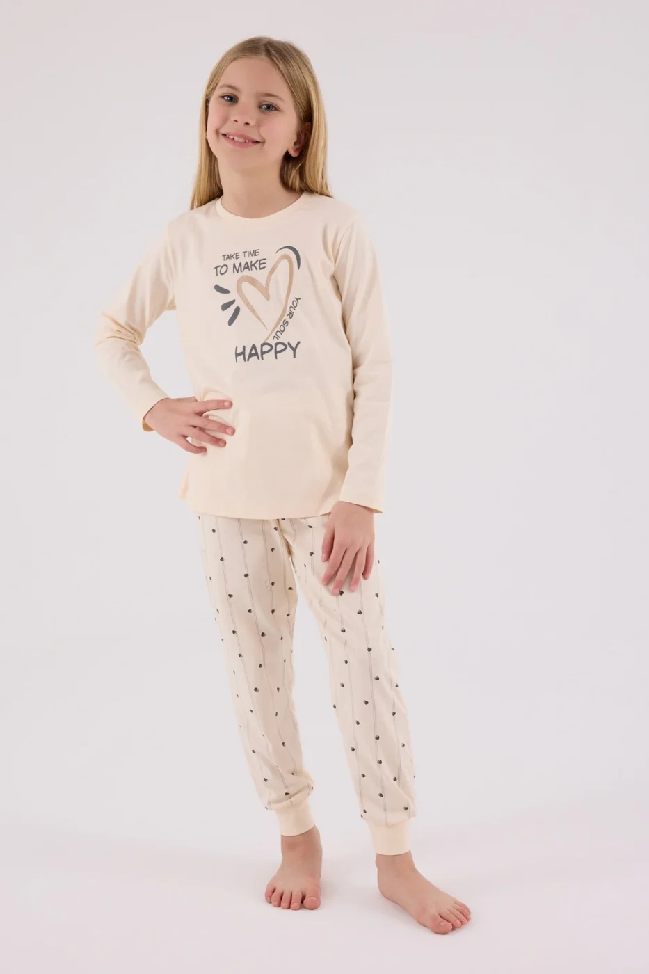 Arnetta 3434-2 Kız Çocuk Uzun Kol Pijama Takım görsel 3