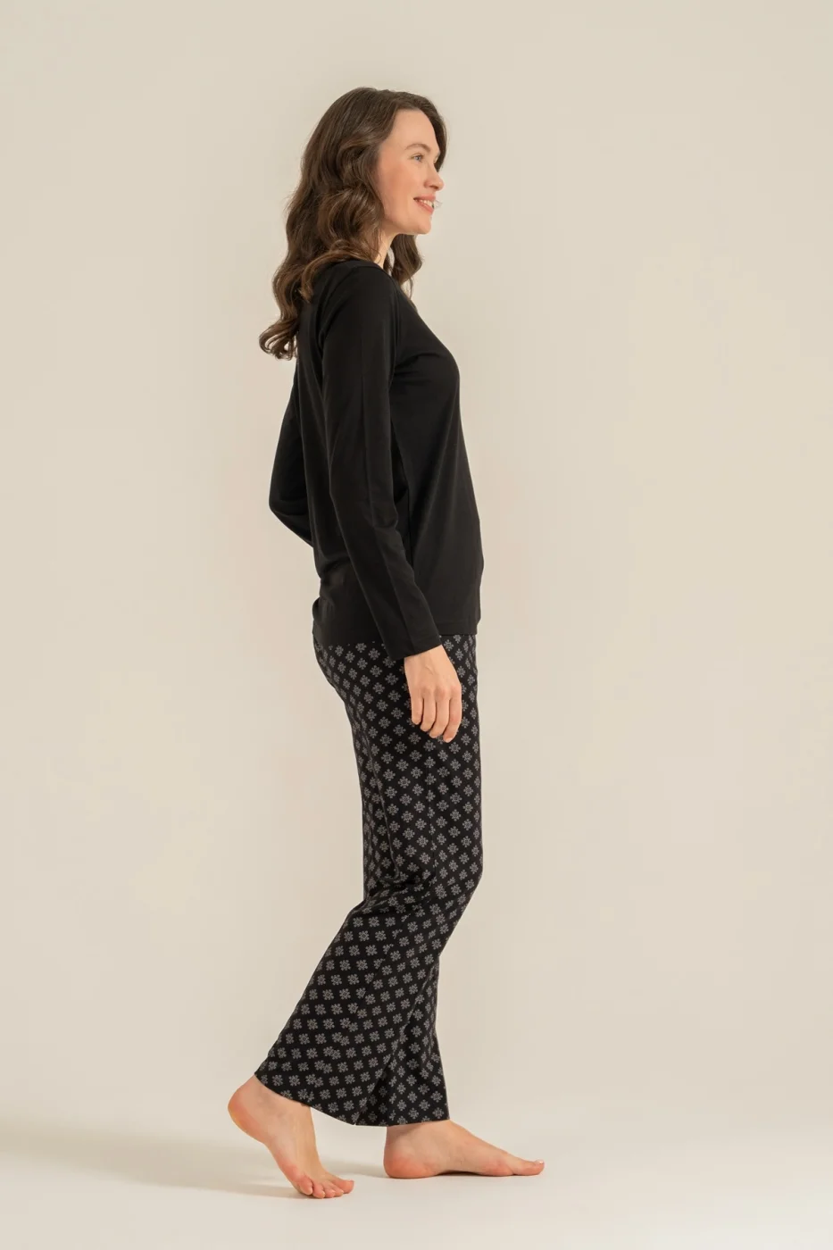 Pierre Cardin Pc9289-X Kadın Uzun Kollu Pijama Takımı görsel 6