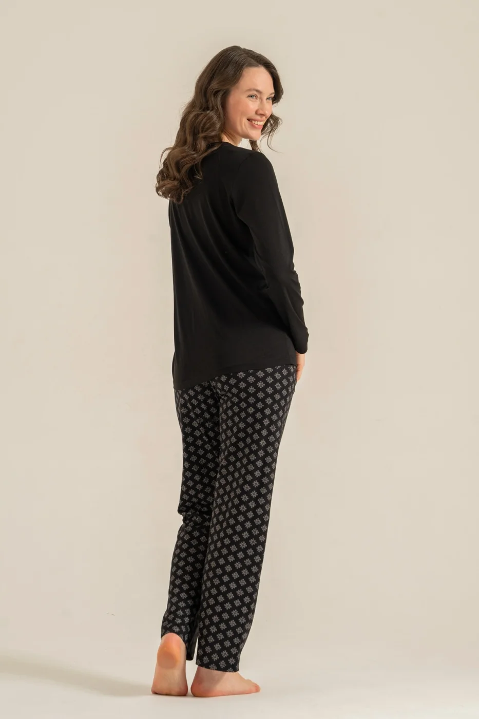 Pierre Cardin Pc9289-S Kadın Uzun Kollu Pijama Takımı görsel 8