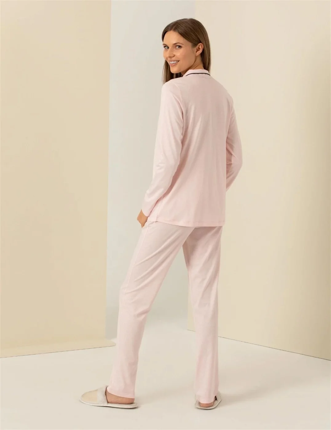 Pıerre Cardın 7717-S Bayan Gömlek Pijama Takımı görsel 5