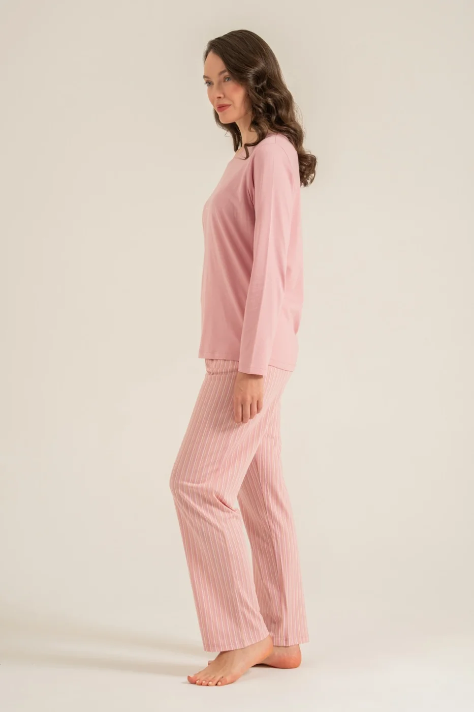 Pierre Cardin Pc9294-S Kadın Uzun Kollu Pijama Takımı görsel 4