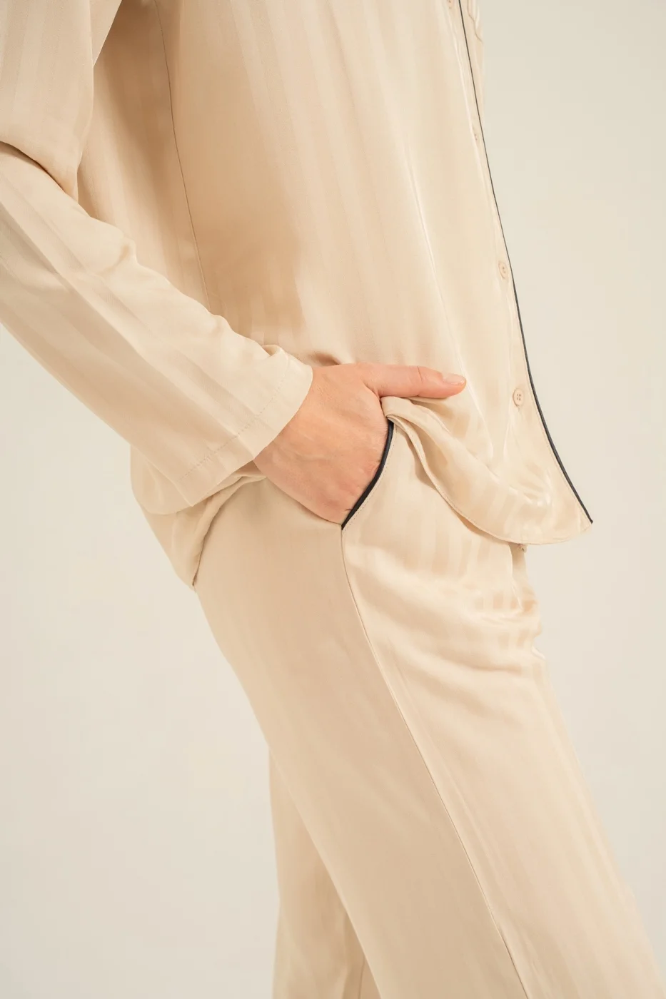 Pierre Cardin 9305-S Kadın Uzun Kol Pijama Takımı görsel 8