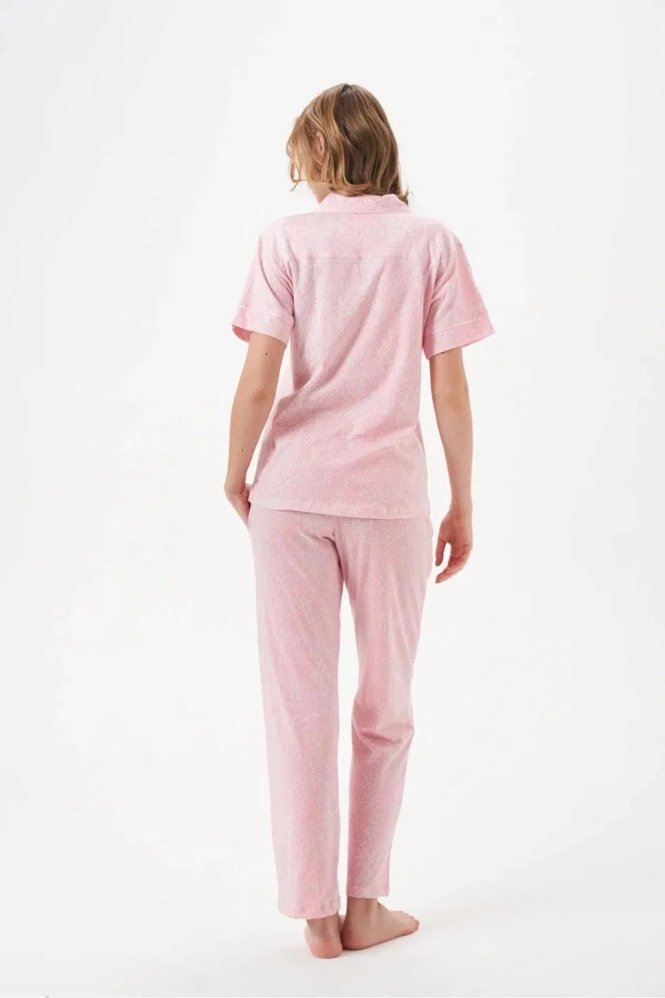 PJS 29033 Kadın Düğmeli Pijama Takım görsel 4