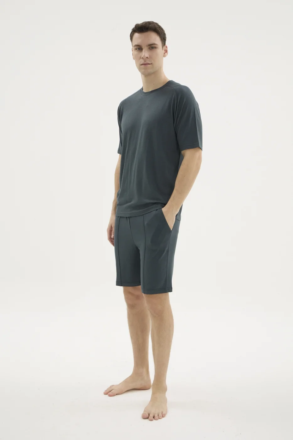 Kocabey ŞT-26211 O Yaka Şortlu Pijama Takımı